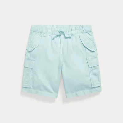 Ralph Lauren Kids' Cotton Ripstop Cargo Short In Parakeet In Blue