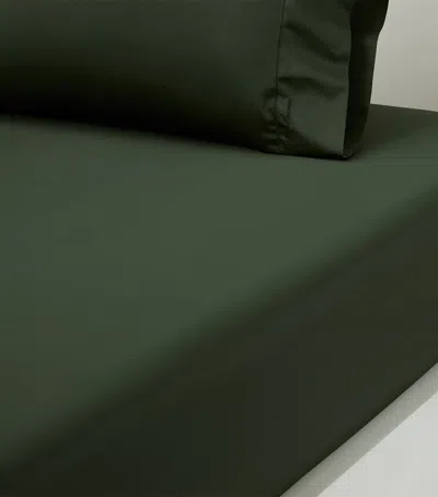 Ralph Lauren Cotton Rl624 King Fitted Sheet In Green