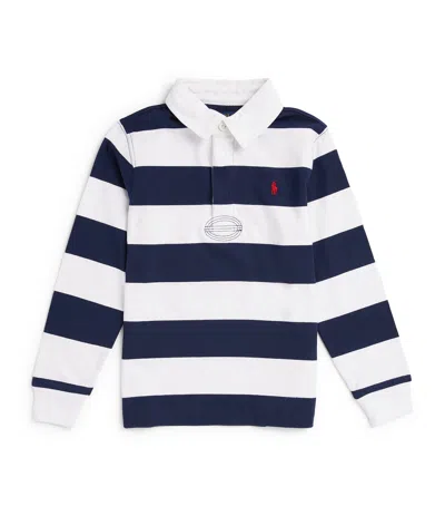 Polo Ralph Lauren Kids' Cotton Rugby Shirt In Multicolor