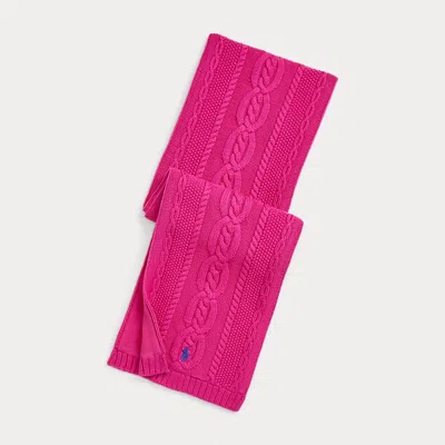 Ralph Lauren Kids' Cotton Scarf In Pink