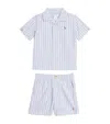 Ralph Lauren Cotton Shirt And Shorts Set In Multi