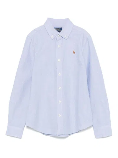 Ralph Lauren Kids' Cotton Shirt In Blue