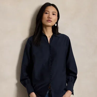 Polo Ralph Lauren Cotton-silk Shirt In Atlantic In Multi