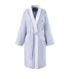 Ralph Lauren Cotton Stripe Polo Pony Robe In Blue