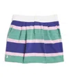 Ralph Lauren Cotton Striped Skirt In Green