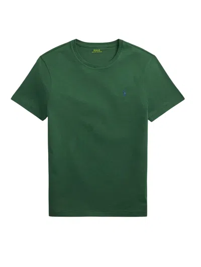 Ralph Lauren Green Crewneck Embroidered Logo T-shirt