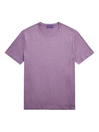 Ralph Lauren Cotton T-shirt In Purple