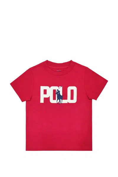 Ralph Lauren Kids' Polo Pony 棉t恤 In Red