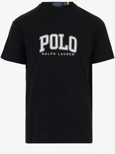 Ralph Lauren Cotton T-shirt With Logo In Polo Black