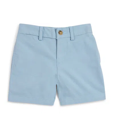 Ralph Lauren Babies' Cotton Tailored Shorts (3-24 Months) In Blue