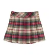 Polo Ralph Lauren Multicolor Pleated Skirt With Striped Pattern Detail In Cotton Girl