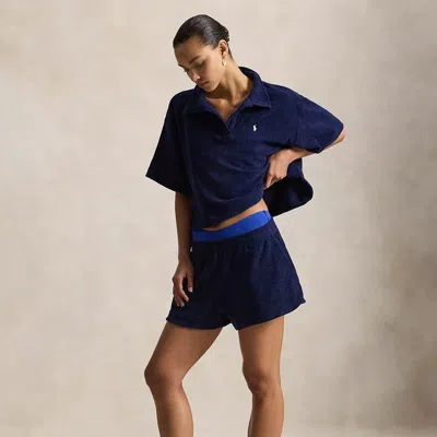 Ralph Lauren Cotton Terry Cover-up Set In Blue