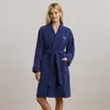 Ralph Lauren Cotton Terry Robe In Blue
