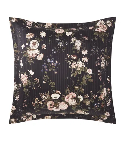 Ralph Lauren Cotton Thompson Square Oxford Pillowcase In Black