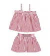 Polo Ralph Lauren Ralph Lauren Girls Striped Shorts Set In Multi