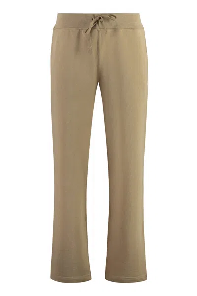 Ralph Lauren Cotton Track-pants In Desert Khaki