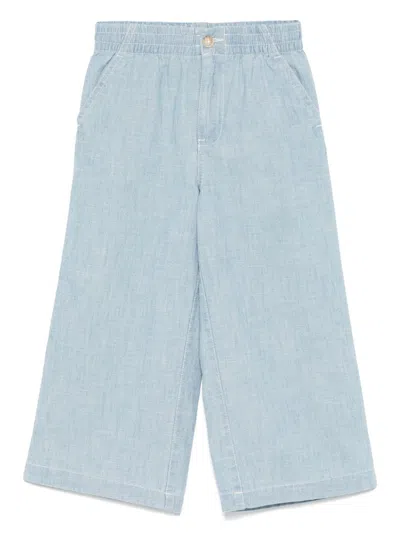 Polo Ralph Lauren Kids' Cotton Trousers In Blue