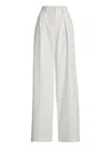 Ralph Lauren Cotton Jady Tailored Trousers In Weiss