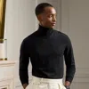 Ralph Lauren Cotton Turtleneck Sweater In Black