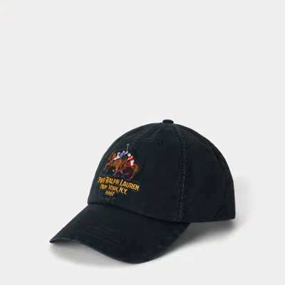 Ralph Lauren Cotton Twill Ball Cap In Blue
