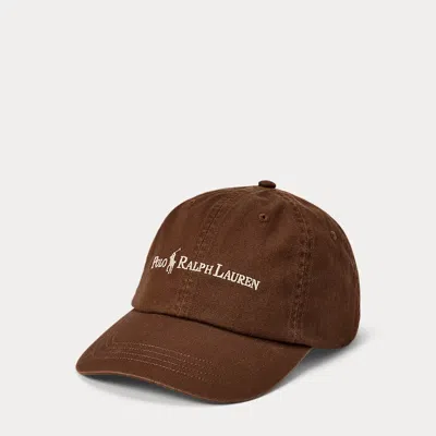 Polo Ralph Lauren Cotton Twill Ball Cap In Chocolate Mousse