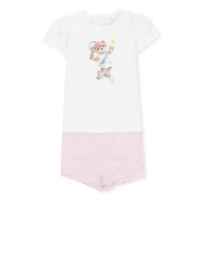 Ralph Lauren Babies' Cotton Two Pieces Set In White