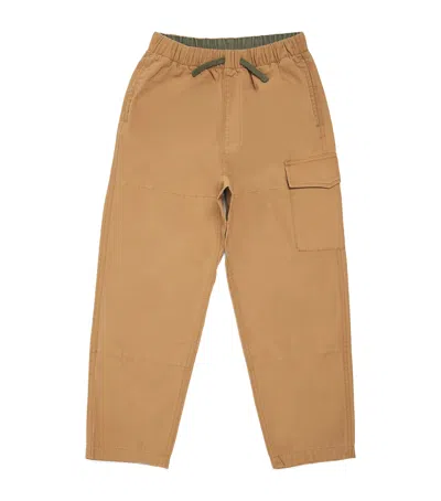 Ralph Lauren Kids' Cotton Utility Trousers In Brown