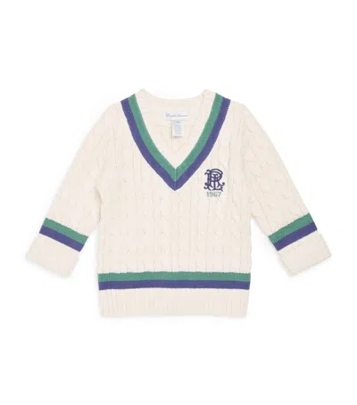 Ralph Lauren Kids' Cotton V-neck Cricket Sweater
