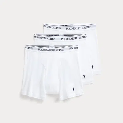 Polo Ralph Lauren Cotton Wicking Boxer Brief 3-pack In White