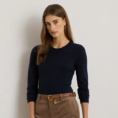 Ralph Lauren Cotton-blend Sweater In Lauren Navy In Blue