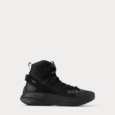 Polo Ralph Lauren Court Blade High-top Sneaker In Black