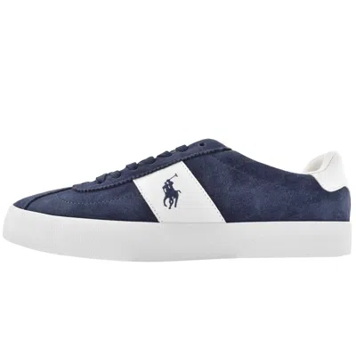 Ralph Lauren Court Vlc Trainers Navy