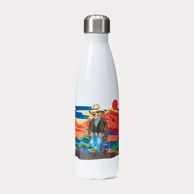 Ralph Lauren Cowboy Polo Bear Water Bottle In Animal Print