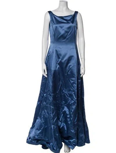 Pre-owned Ralph Lauren Cowl Neck Long Dress