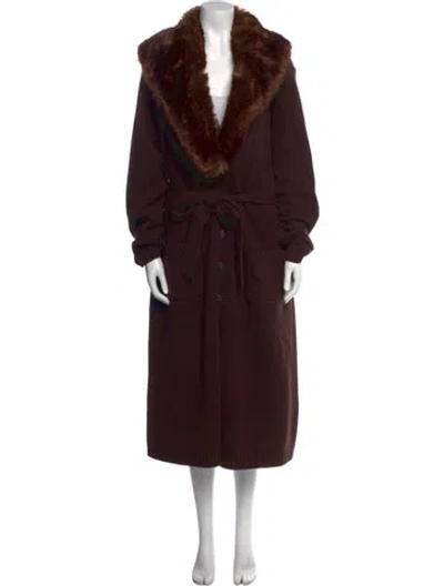 Pre-owned Ralph Lauren Cowl Neck Sweater In Brown