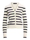 Ralph Lauren Women's Striped Cotton-blend Cardigan