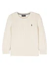 Polo Ralph Lauren Cable-knit Cotton Sweater In White