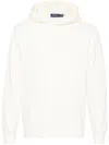Ralph Lauren Cream White Embroidered Logo Hoodie