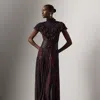 Ralph Lauren Cressida Floral Chiffon Evening Dress In Multi
