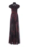 Ralph Lauren Cressida Printed Silk Gown
