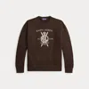 Ralph Lauren Crest Cotton-cashmere Sweatshirt In Brown
