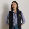 Ralph Lauren Crest-patch Diamond-quilted Vest In Multi