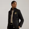 Ralph Lauren Crest-patch Quilted Funnelneck Jacket In Multi