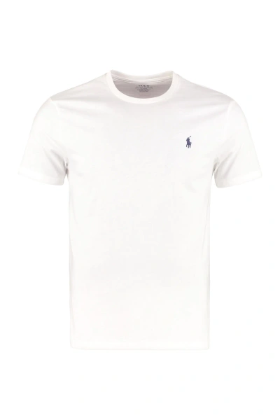 Ralph Lauren Crew-neck Cotton T-shirt In White