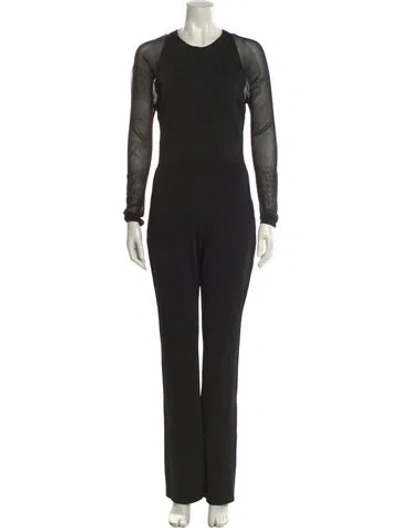 Pre-owned Ralph Lauren Crew Neck Jumpsuit In Black