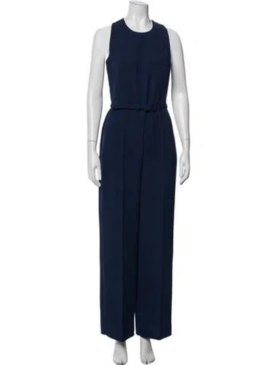 Pre-owned Ralph Lauren Crew Neck Jumpsuit In Blue