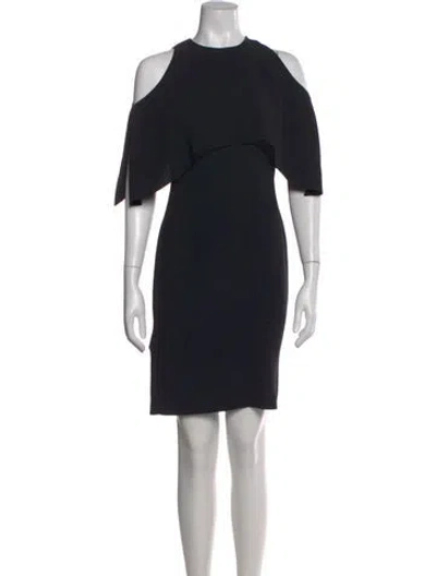 Pre-owned Ralph Lauren Crew Neck Knee-length Dress In Black