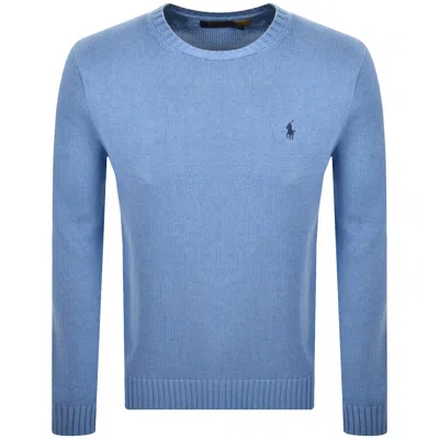 Ralph Lauren Crew Neck Knit Jumper Blue