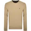 RALPH LAUREN RALPH LAUREN CREW NECK KNIT JUMPER BROWN