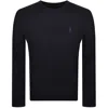 RALPH LAUREN RALPH LAUREN CREW NECK KNIT JUMPER NAVY